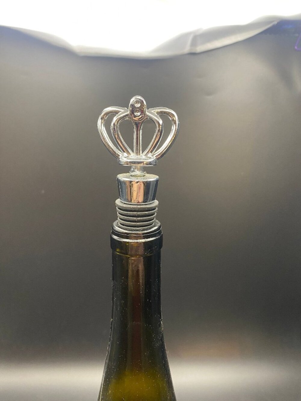 Silver Crown Wine Stopper